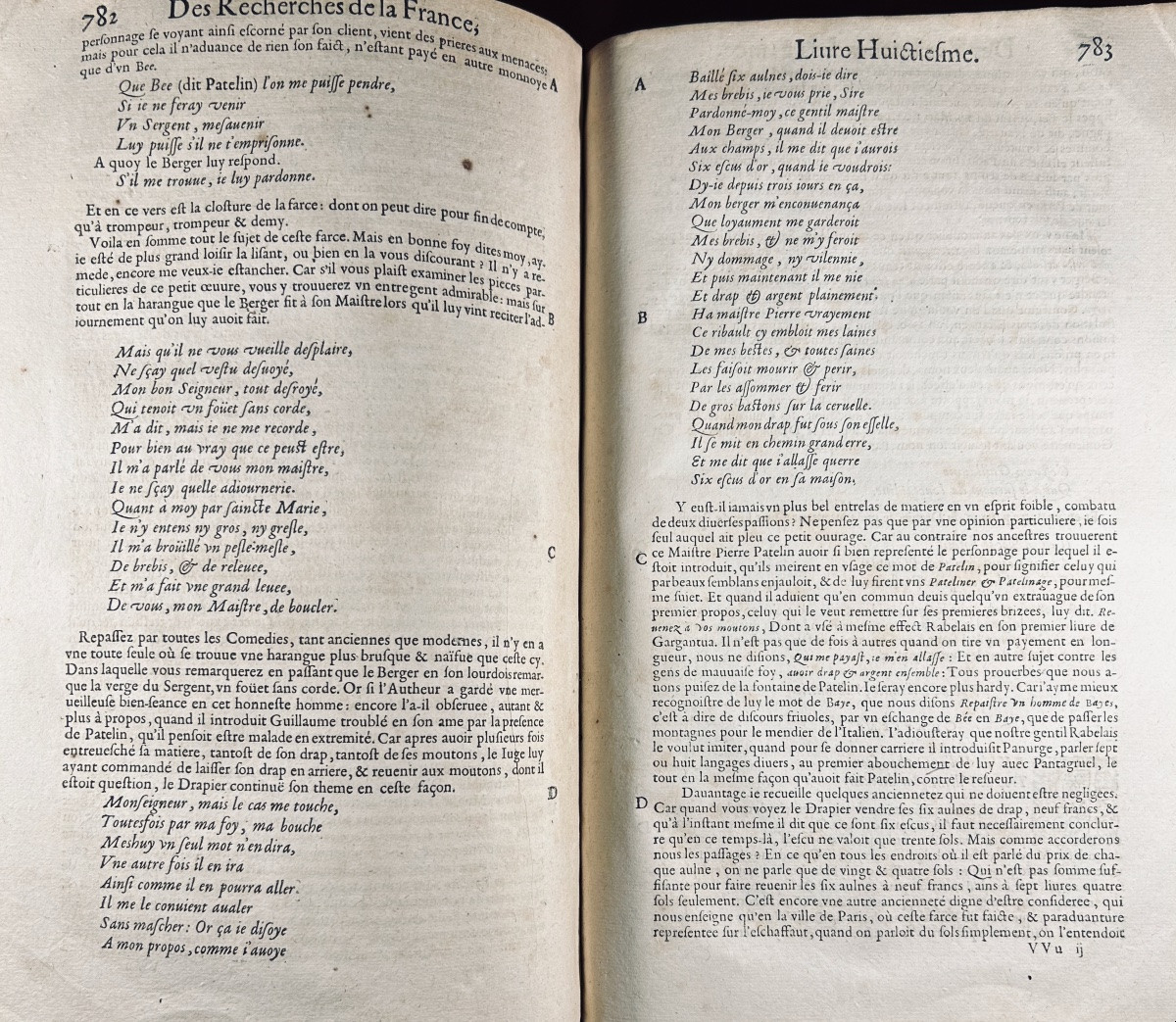 Pasquier (estienne) - Estienne Pasquier's Research Into France. At Sonnius, 1621.-photo-6