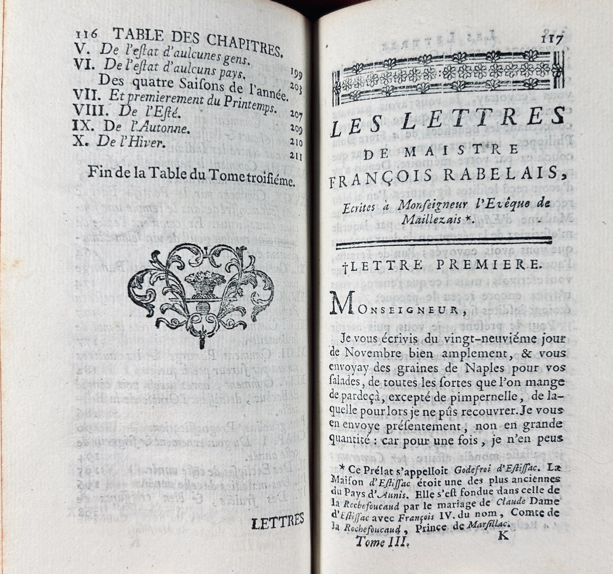 RABELAIS (François) - Oeuvres choisies de M. François Rabelais. Genève, Barillot & Fils, 1752.-photo-5
