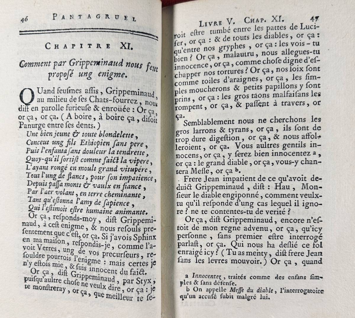 RABELAIS (François) - Oeuvres choisies de M. François Rabelais. Genève, Barillot & Fils, 1752.-photo-6