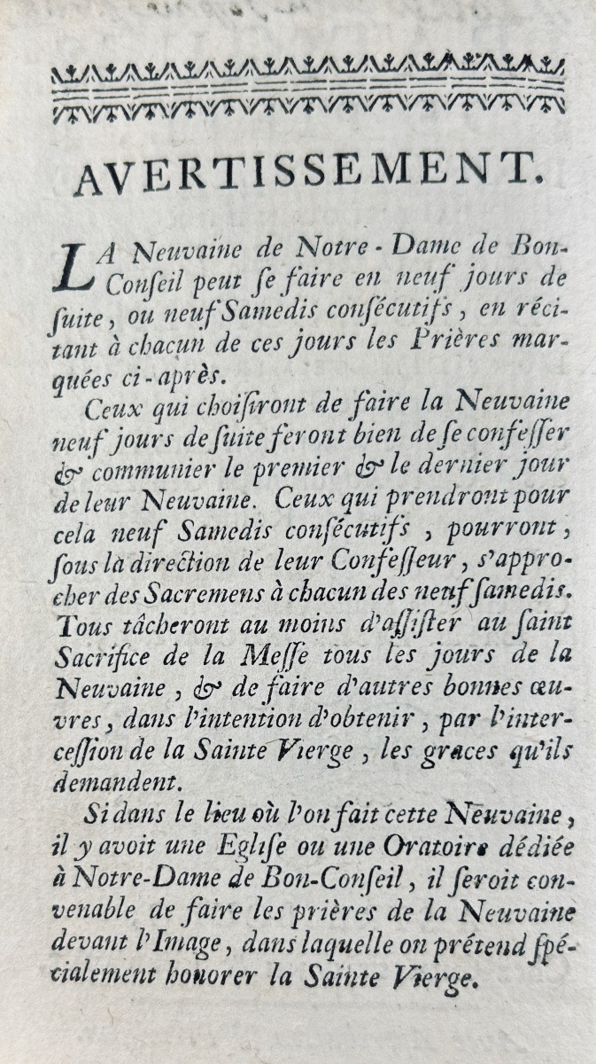 [religion] Practices Of Piety, For A Novena In Honor Of Our Lady Of Good Counsel. 1743-photo-3