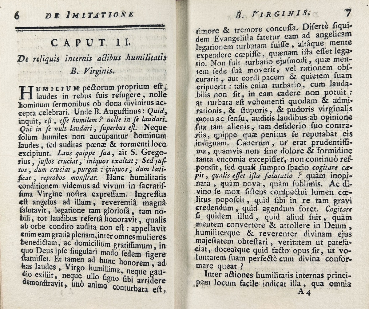 [RELIGION] - De imitatione dominae nostrae B. V. Mariae. Levrault, 1783, reliure d'époque.-photo-4