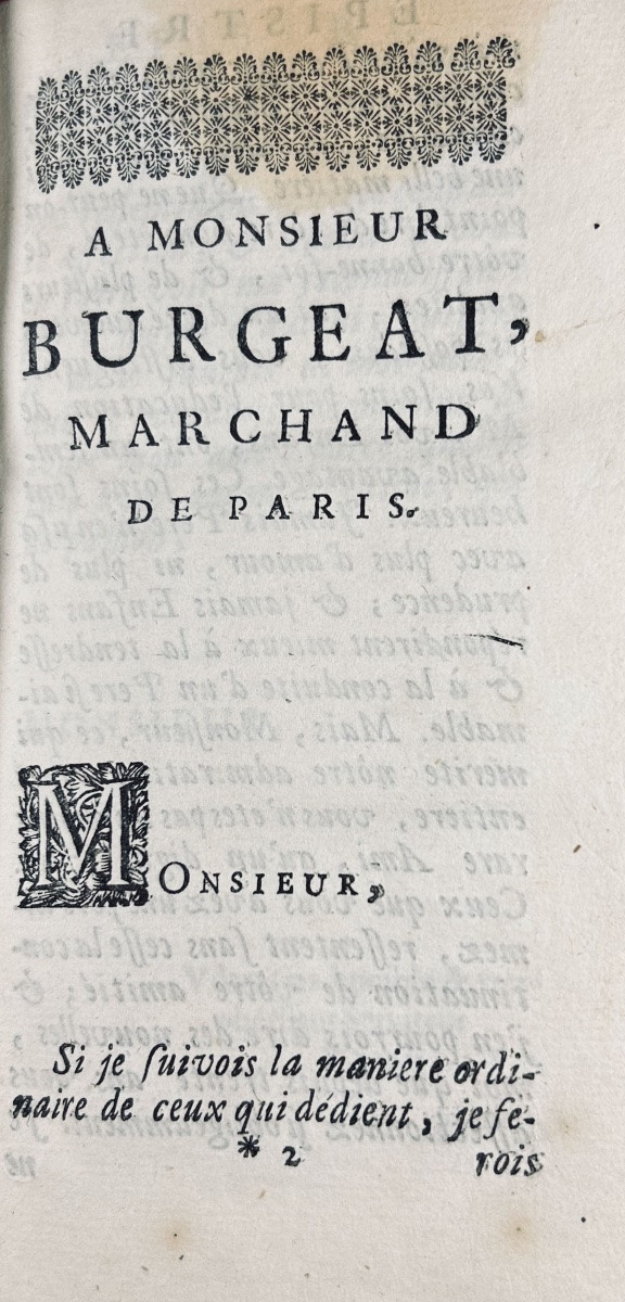 RICHELET (César-Pierre) - Les plus belles lettres françoises sur toutes sortes de sujets. 1699.-photo-3