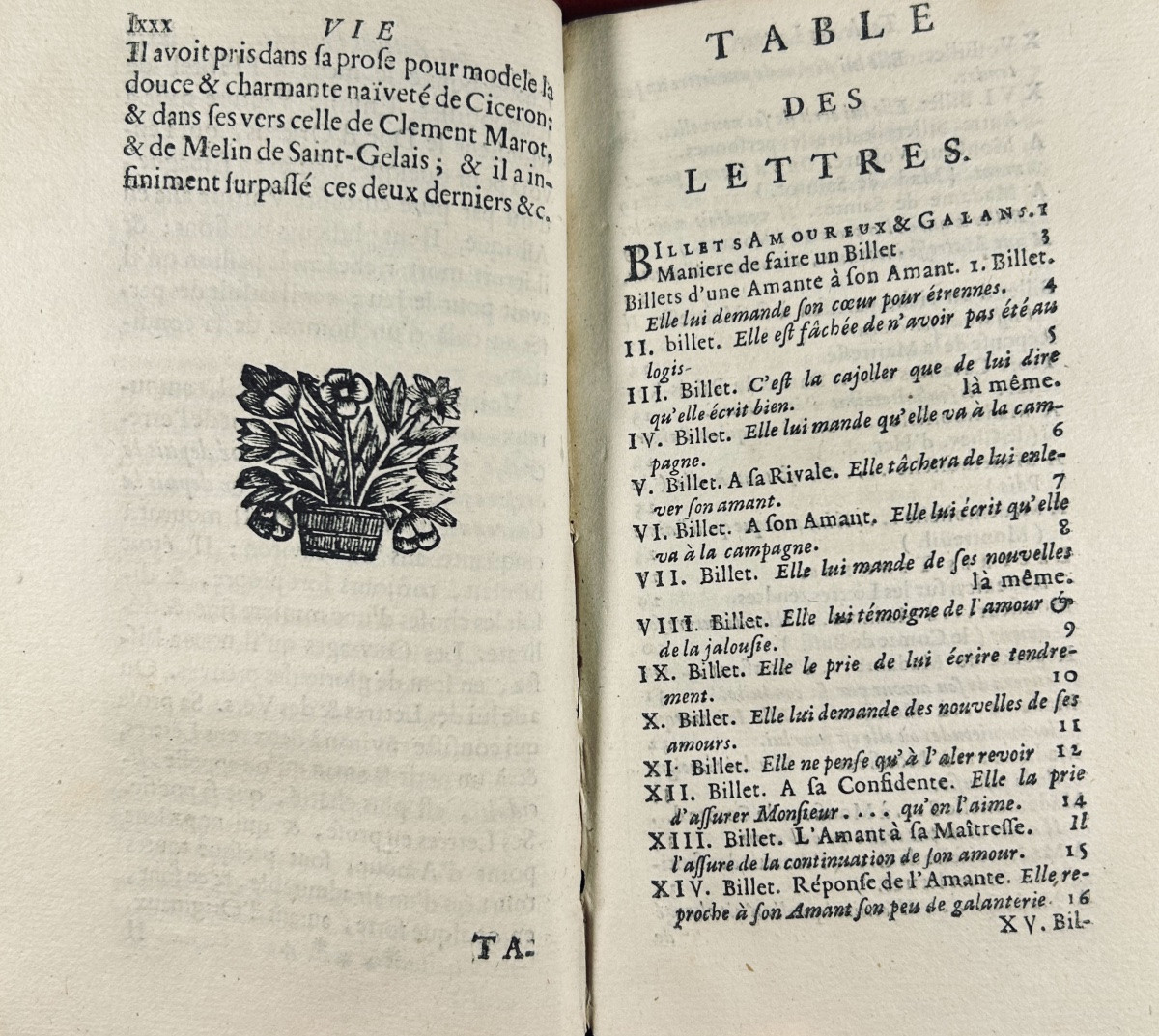RICHELET (César-Pierre) - Les plus belles lettres françoises sur toutes sortes de sujets. 1699.-photo-1