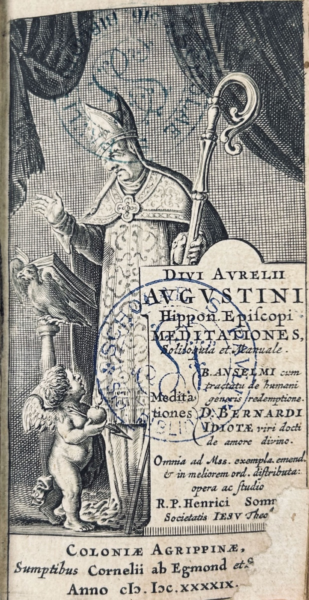 Saint Augustine - Anselm Of Canterbury - Saint Bernard - Collection Of Concordant Texts. 1649.