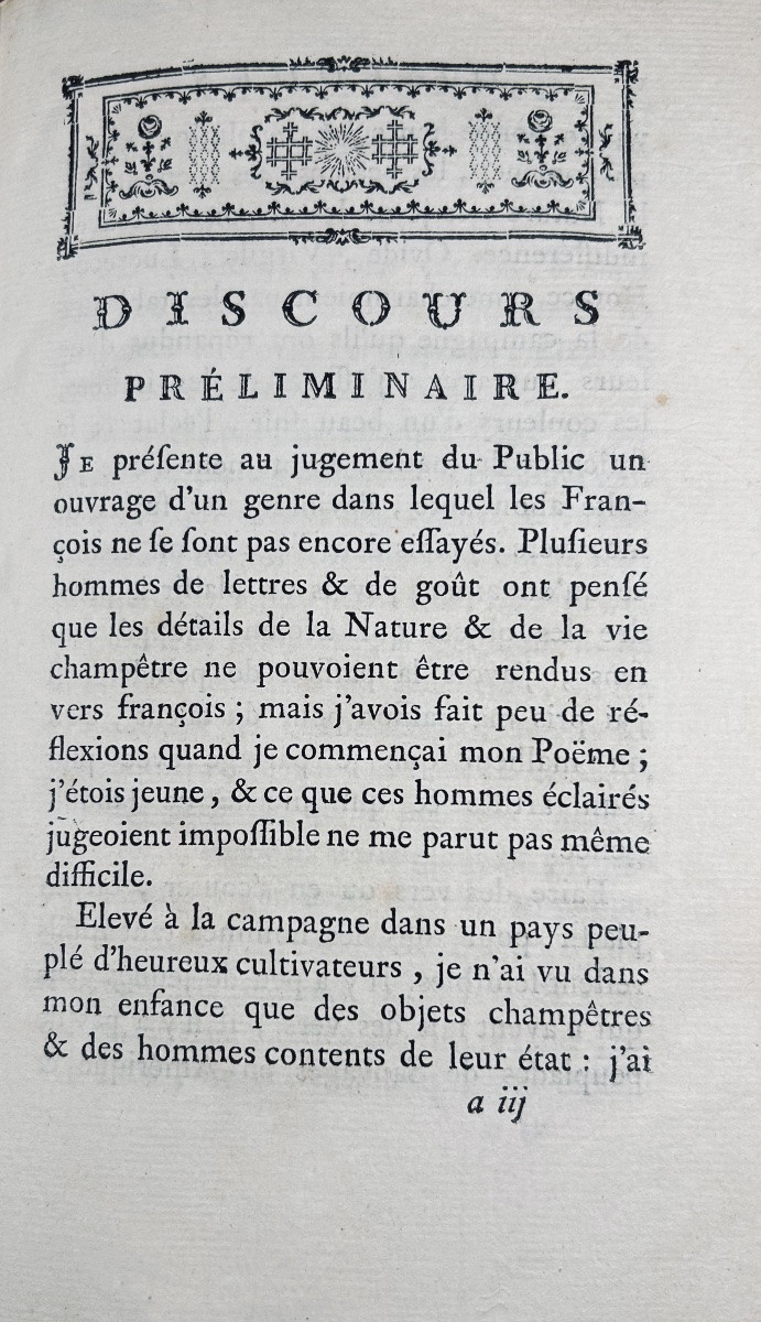 Saint-lambert - The Seasons, Poem. Amsterdam, 1769, Contemporary Marbled Full Calf Binding.-photo-4