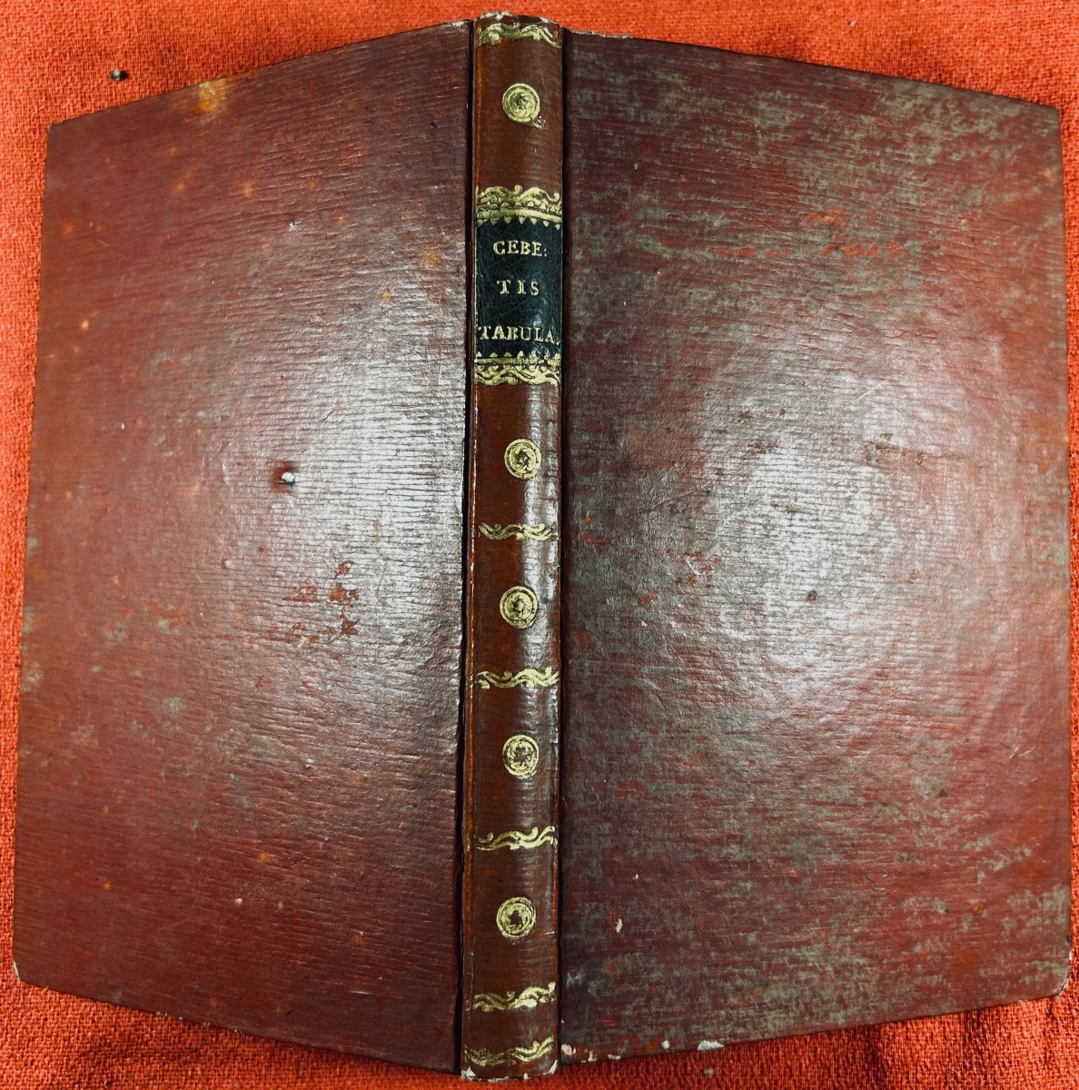 SCHWEIGHAEUSER - Cebetis tabula sive vitae humanae pictura graece. 1806, cartonnage d'époque.-photo-7