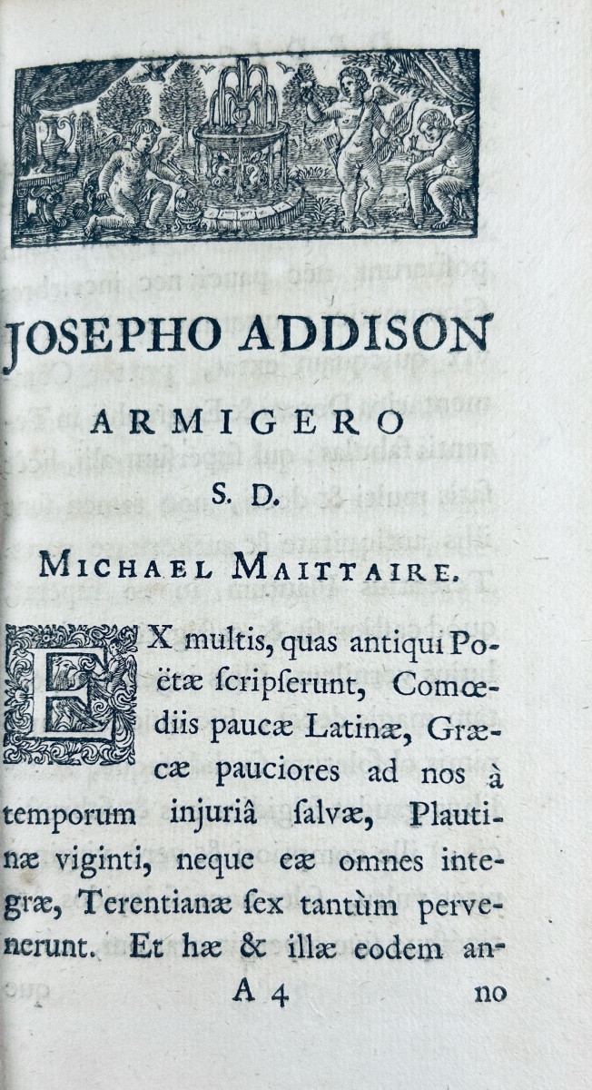 TÉRENCE - Publii Terentii carthaginiensis afri comoediae sex. Chez Tonson & Watts, 1713.-photo-2