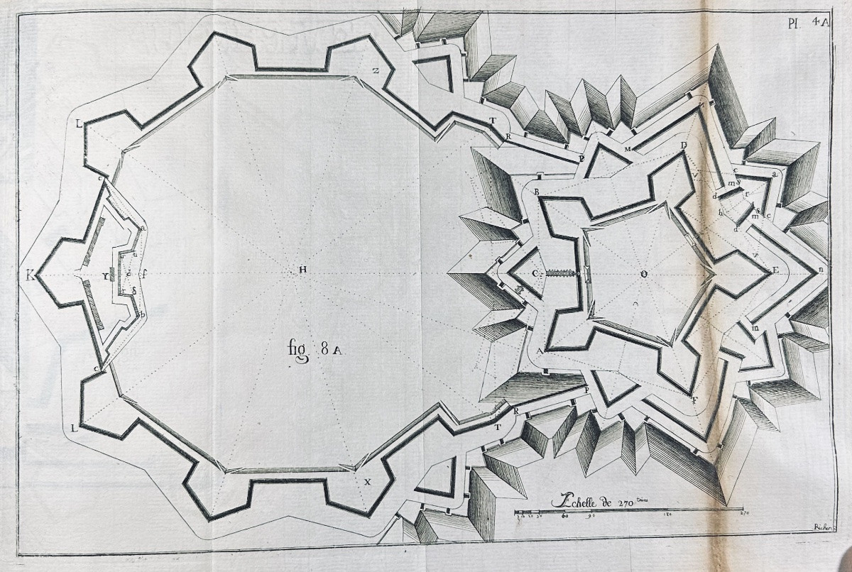 TRINCANO - Élémens de fortification, de l'attaque et de la défense des places. Musier, 1768.-photo-2