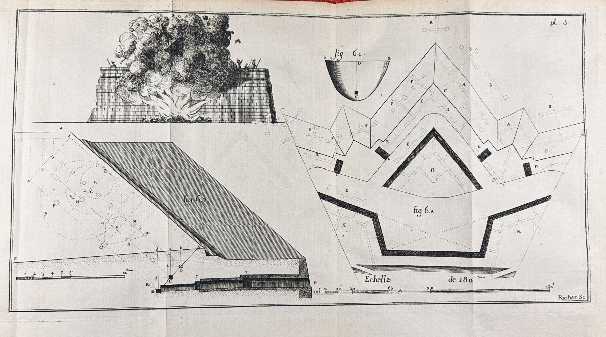 TRINCANO - Élémens de fortification, de l'attaque et de la défense des places. Musier, 1768.-photo-3
