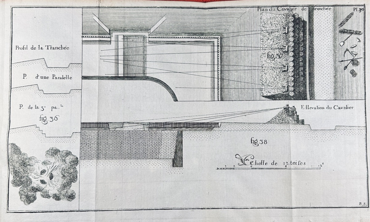 TRINCANO - Élémens de fortification, de l'attaque et de la défense des places. Musier, 1768.-photo-5
