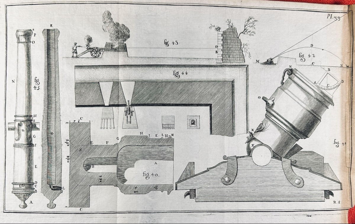 TRINCANO - Élémens de fortification, de l'attaque et de la défense des places. Musier, 1768.