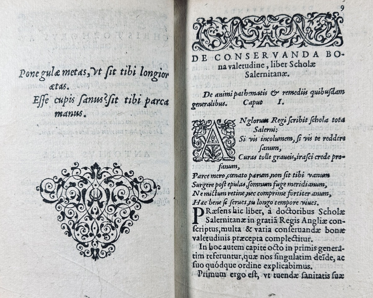 Villeneuve - Curion - Crell - Pictorius - De Conservanda Bona Valetudine. Paris, 1575.-photo-4