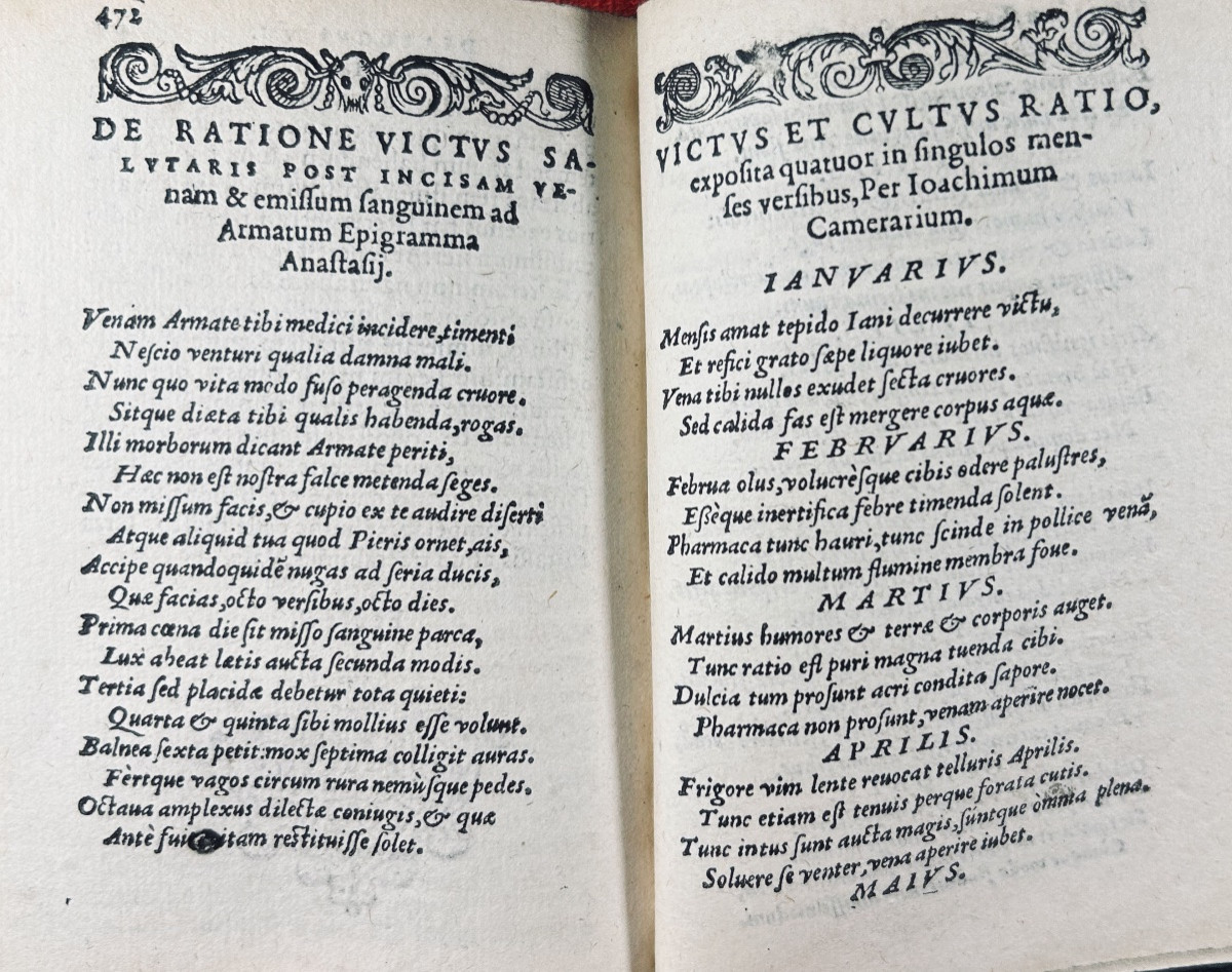 Villeneuve - Curion - Crell - Pictorius - De Conservanda Bona Valetudine. Paris, 1575.-photo-6