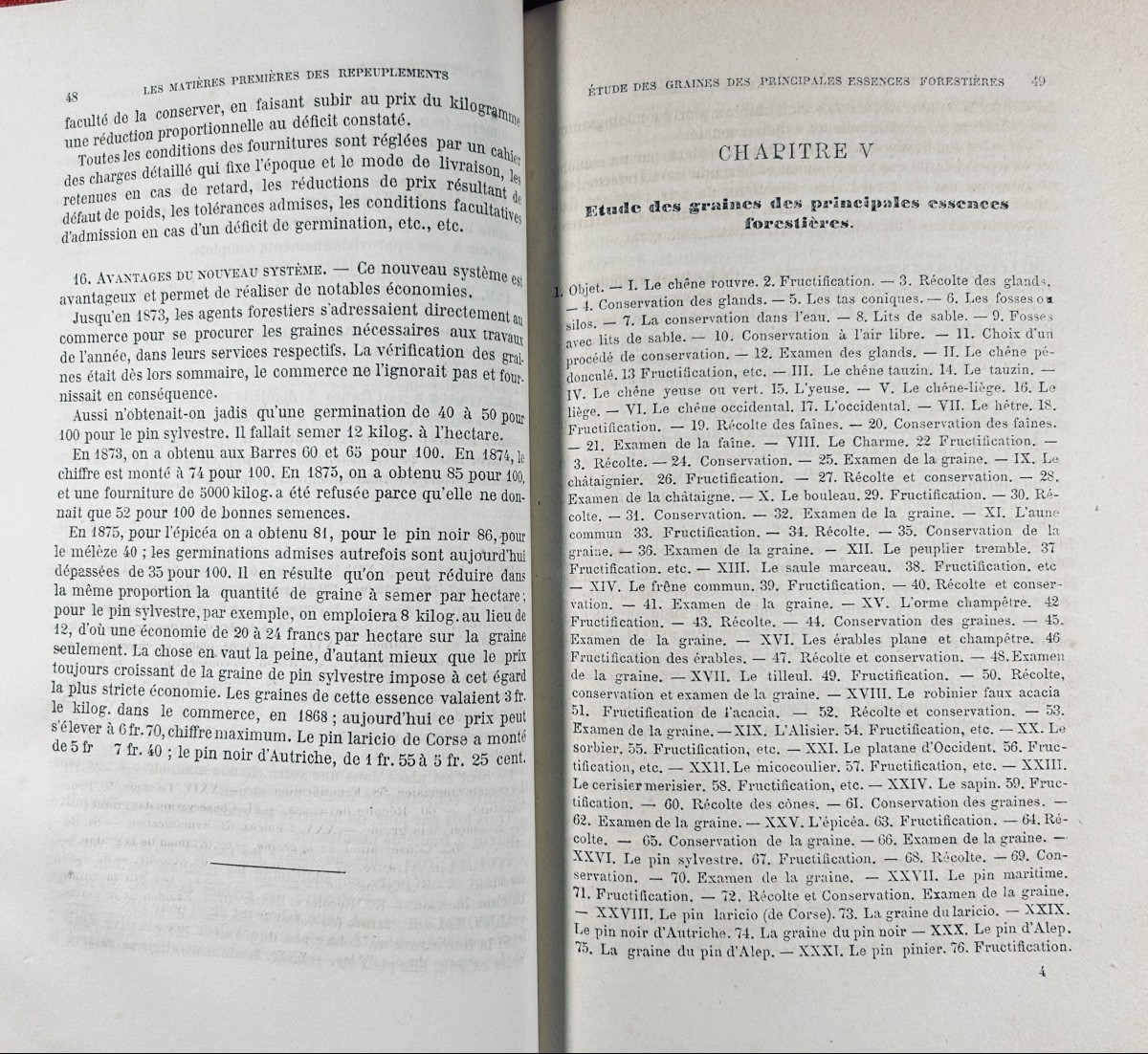 [agriculture] - Christmas - Essay On Artificial Repopulation. 1882, Period Binding.-photo-2