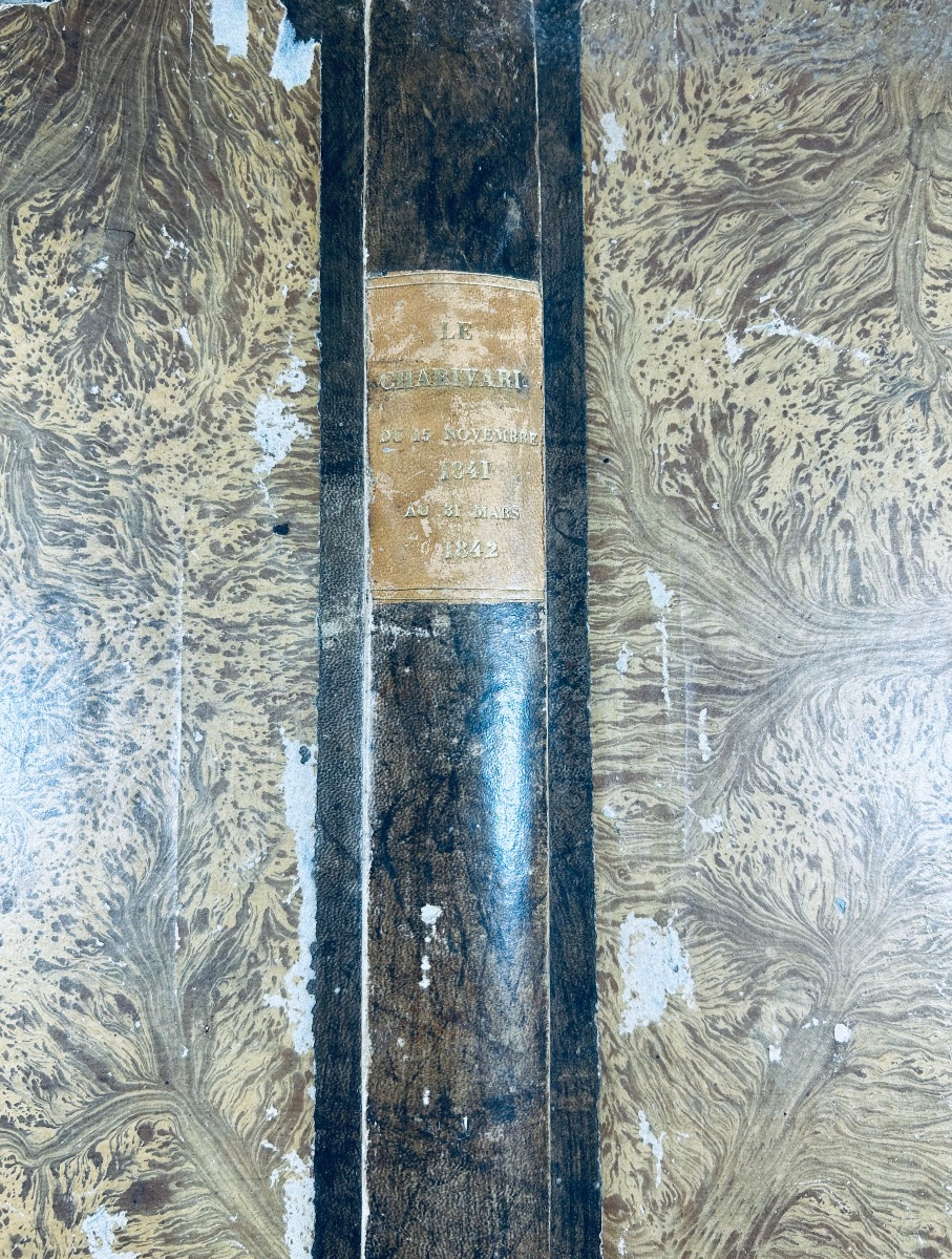 Le Charivari From November 15, 1841 To March 31, 1842. At The Offices Of The Review, 1841-1842, Bound.-photo-8