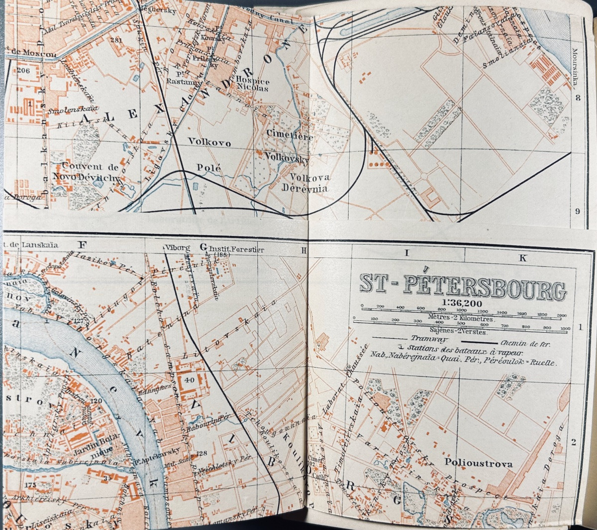 Baedeker (karl) - Russia. Traveler's Handbook. Baedeker & Ollendorff, 1897, Red Cardboard Binding.-photo-4