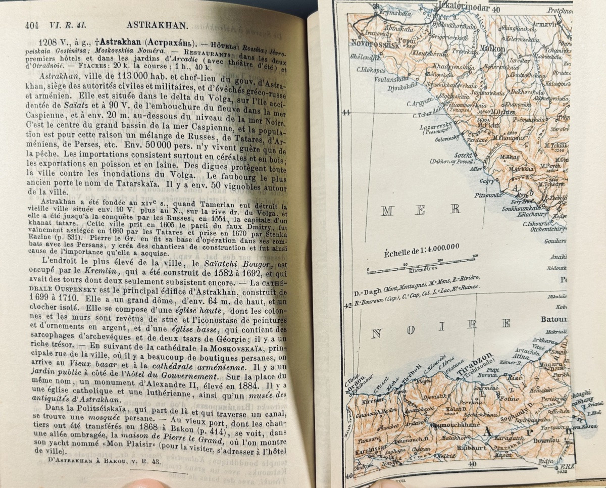 Baedeker (karl) - Russia. Traveler's Handbook. Baedeker & Ollendorff, 1897, Red Cardboard Binding.-photo-7