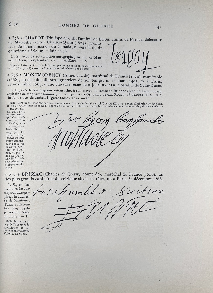 [bibliography] - Charavay - Autograph Letters Comprising The Collection Of Alfred Bovet. 1885-photo-4