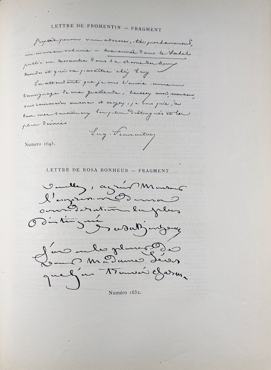 [bibliography] - Charavay - Autograph Letters Comprising The Collection Of Alfred Bovet. 1885-photo-6