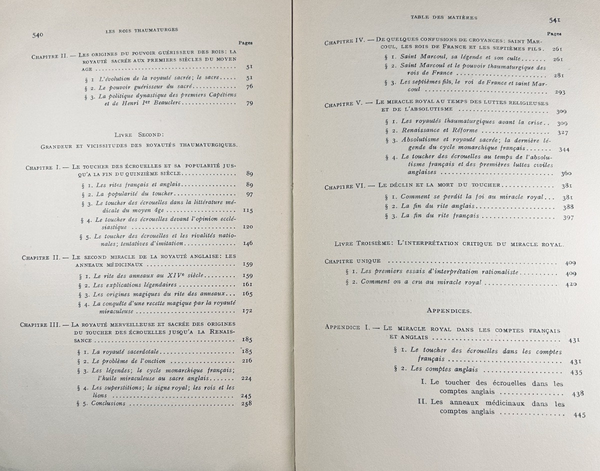 BLOCH (Marc) - Les rois thaumaturges. Strasbourg, Librairie Istra, 1924, broché à faire relier.-photo-7