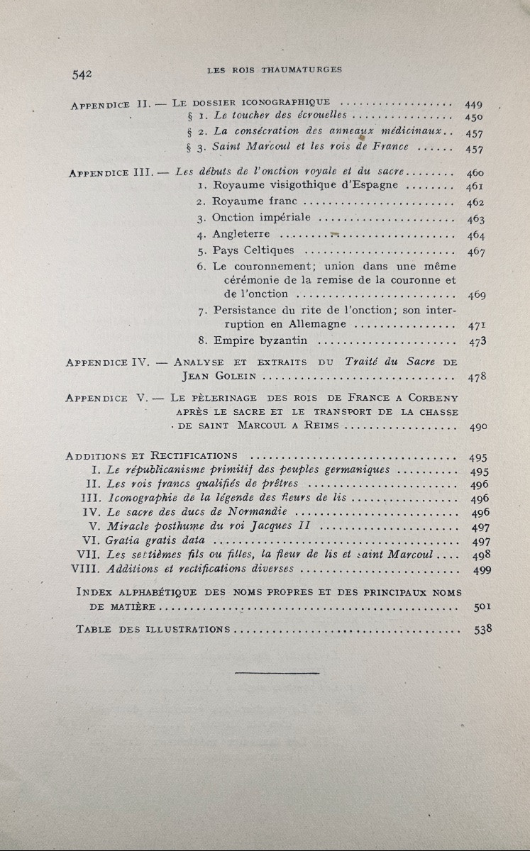BLOCH (Marc) - Les rois thaumaturges. Strasbourg, Librairie Istra, 1924, broché à faire relier.-photo-8