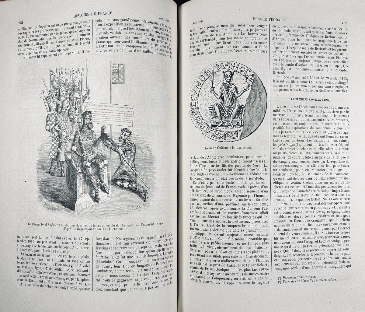 Bordier & Charton - History Of France From The Earliest Times. 1859, Contemporary Binding.-photo-2