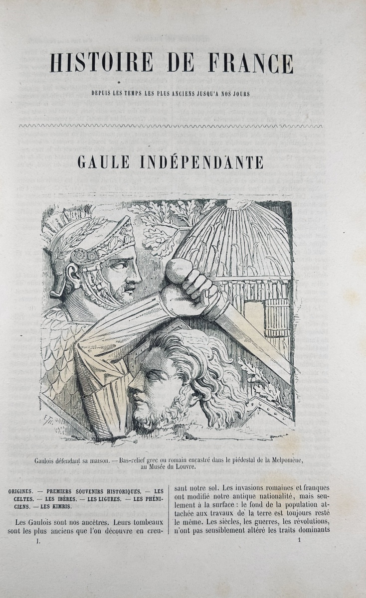 Bordier & Charton - History Of France From The Earliest Times. 1859, Contemporary Binding.