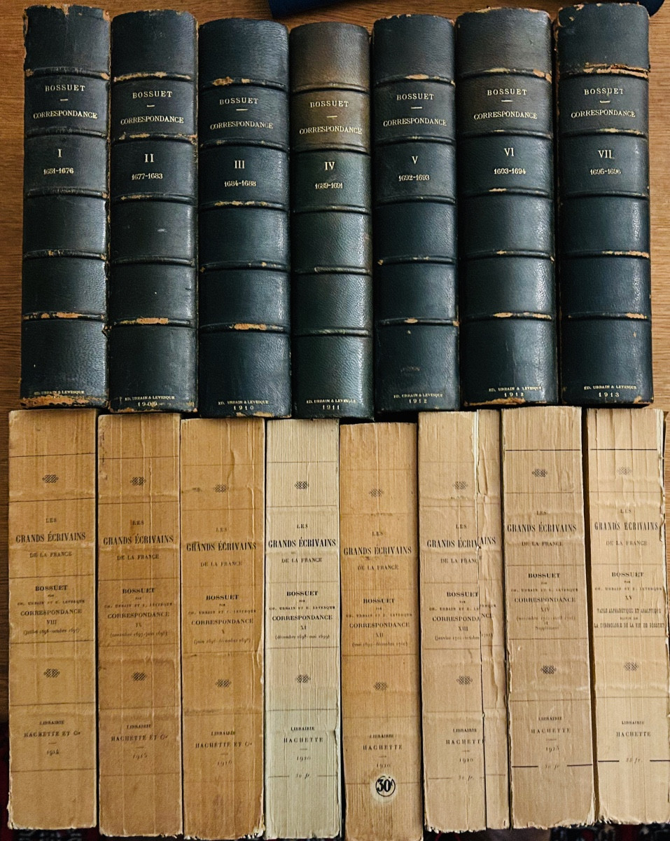 BOSSUET (Jacques-Benigne (Évêque de Meaux)) - Correspondance (1651-1704). Hachette, 1909-1925.