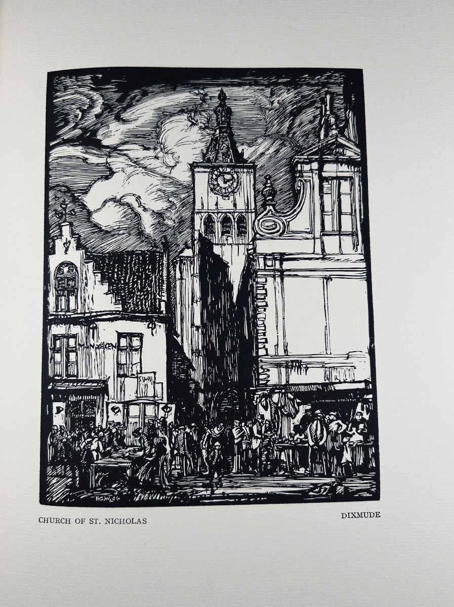 BRANGWYN - Belgium. Trench, Trübner & Co, Broadway House, Carter 1916, reliure avec jaquette.-photo-1