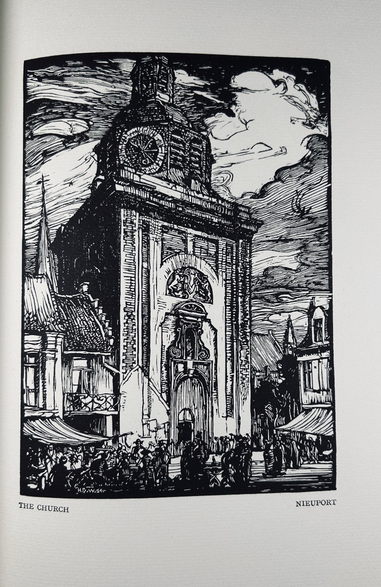 BRANGWYN - Belgium. Trench, Trübner & Co, Broadway House, Carter 1916, reliure avec jaquette.-photo-4