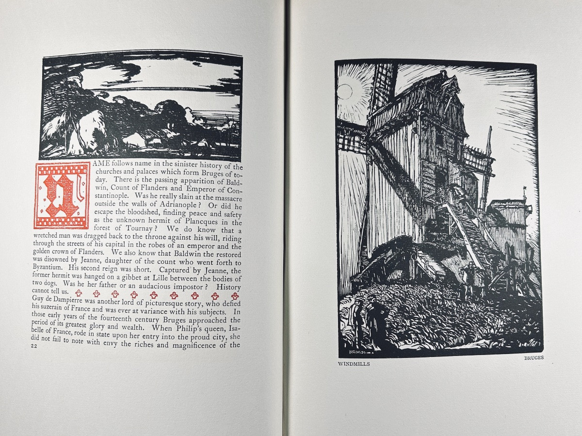 BRANGWYN - Belgium. Trench, Trübner & Co, Broadway House, Carter 1916, reliure avec jaquette.-photo-5