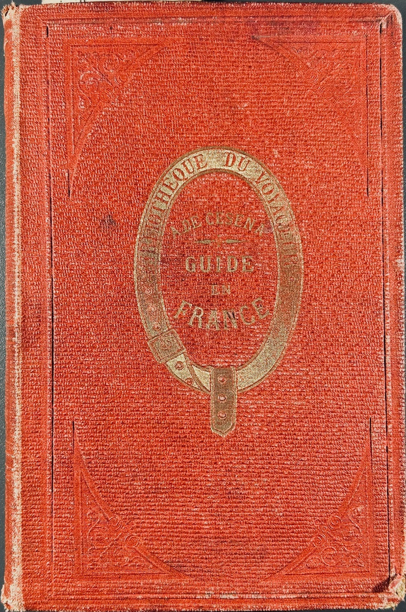 CESENA - Nouveau guide général du voyageur en France. Garnier, 1863, cartonnage rouge d'éditeur-photo-2