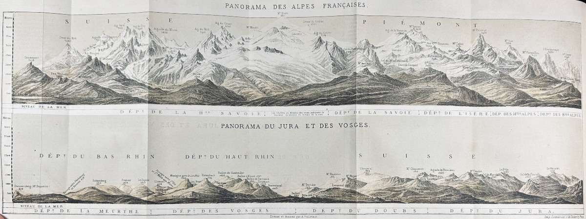 CESENA - Nouveau guide général du voyageur en France. Garnier, 1863, cartonnage rouge d'éditeur
