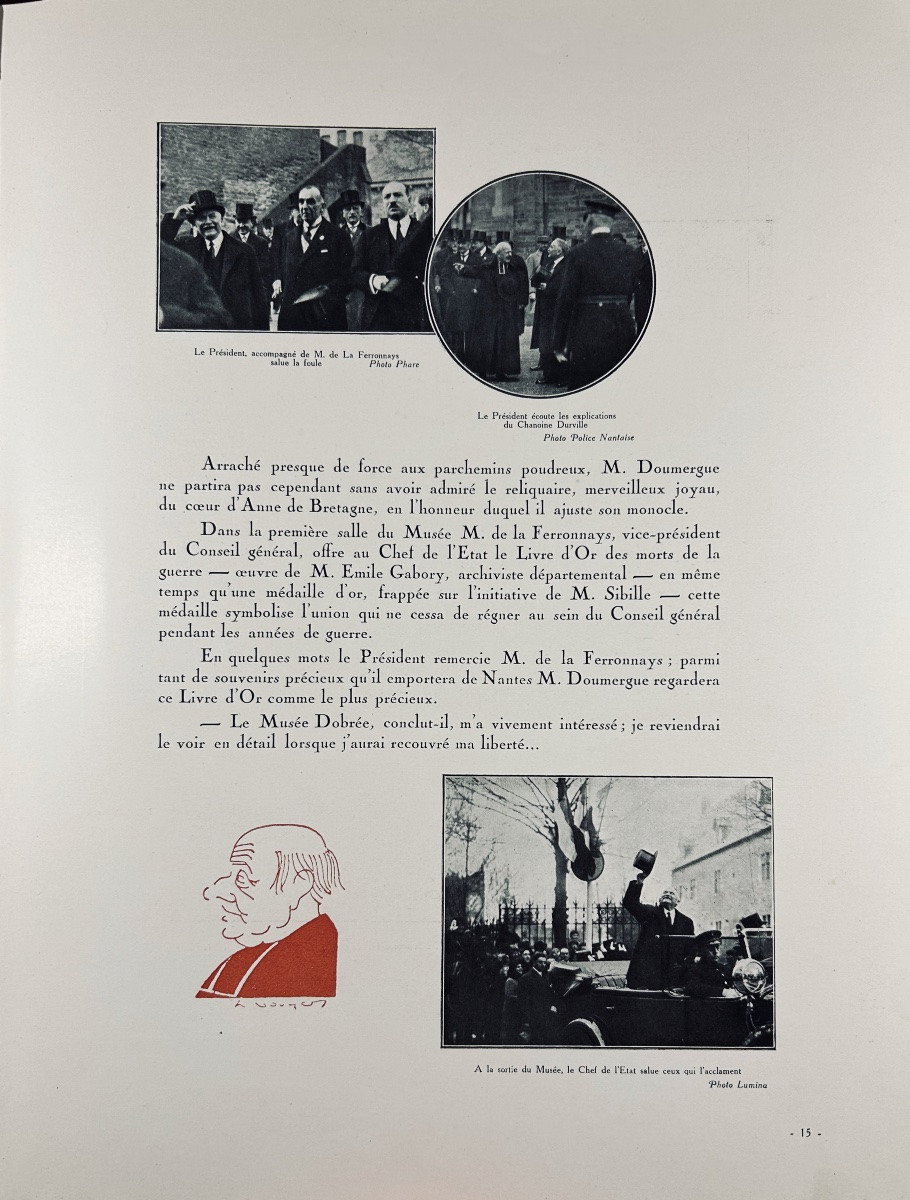 The Presidential Trip To Nantes And Saint-nazaire 3-4-5 April 1930. Chantreau, 1930, Paperback.-photo-5