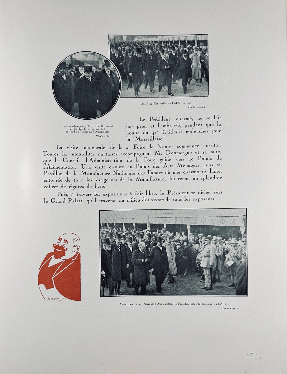 The Presidential Trip To Nantes And Saint-nazaire 3-4-5 April 1930. Chantreau, 1930, Paperback.-photo-7