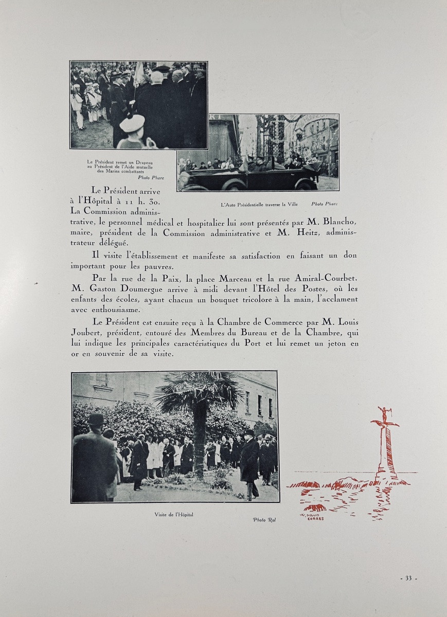 The Presidential Trip To Nantes And Saint-nazaire 3-4-5 April 1930. Chantreau, 1930, Paperback.-photo-8
