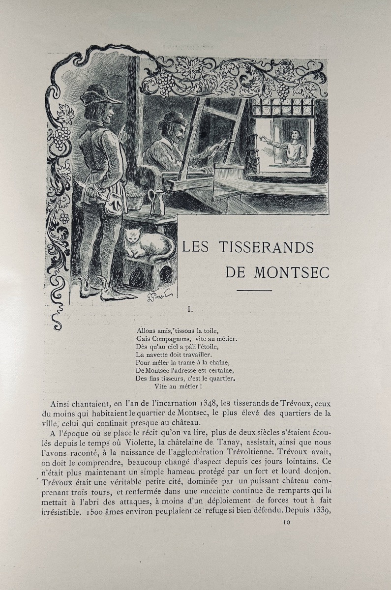 Dupond - Legends & Stories Of Trévoux. Trévoux, Jules Jeannin, 1901, Binding To Be Restored.-photo-2