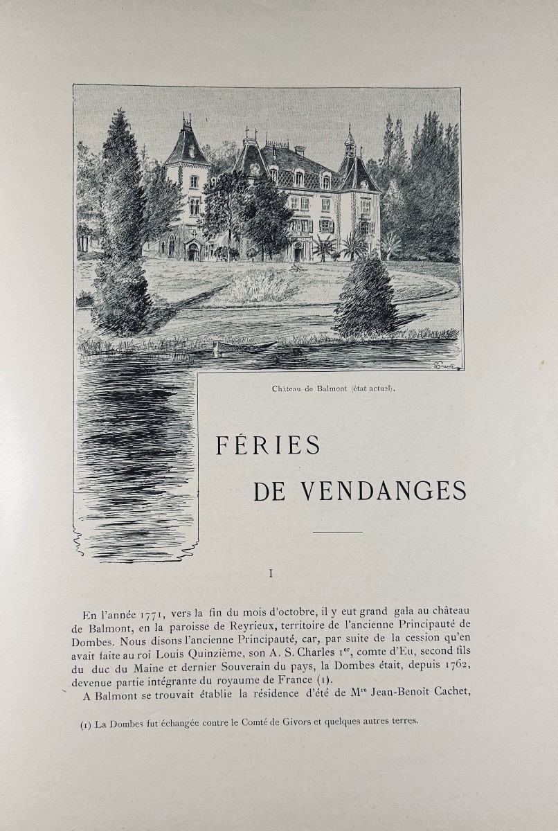 Dupond - Legends & Stories Of Trévoux. Trévoux, Jules Jeannin, 1901, Binding To Be Restored.-photo-8