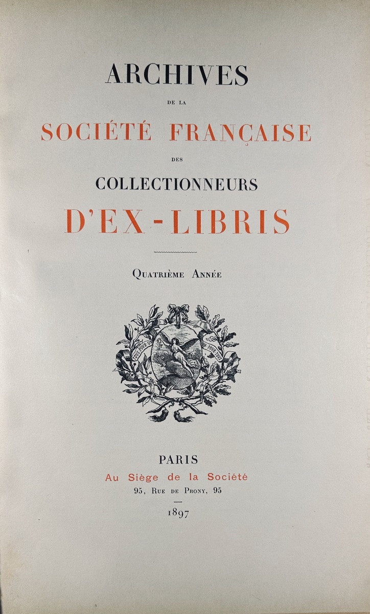 French Society Of Collectors Of Bookplates And Historical Bindings. 1897-1937, Bound-photo-3