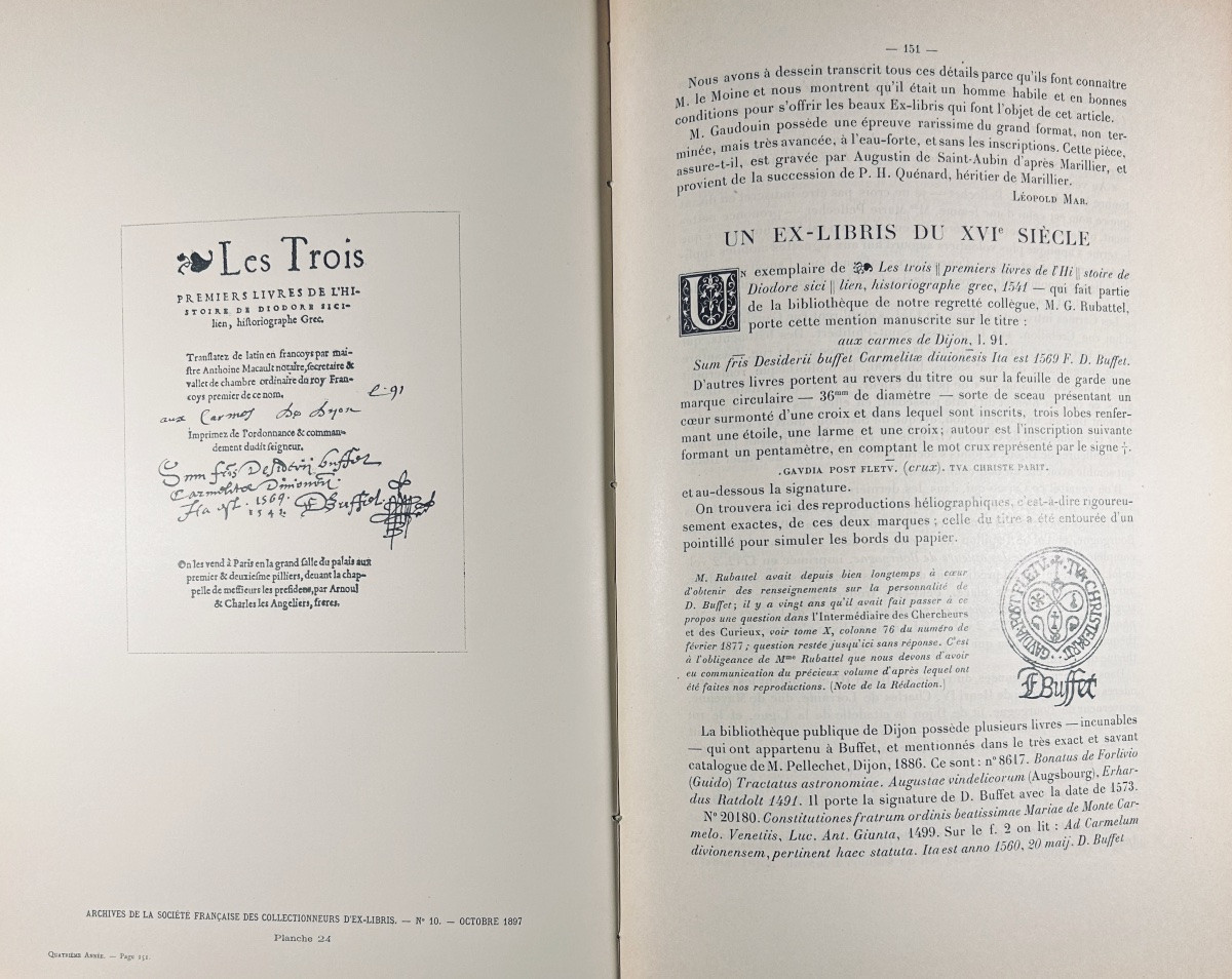 French Society Of Collectors Of Bookplates And Historical Bindings. 1897-1937, Bound-photo-7