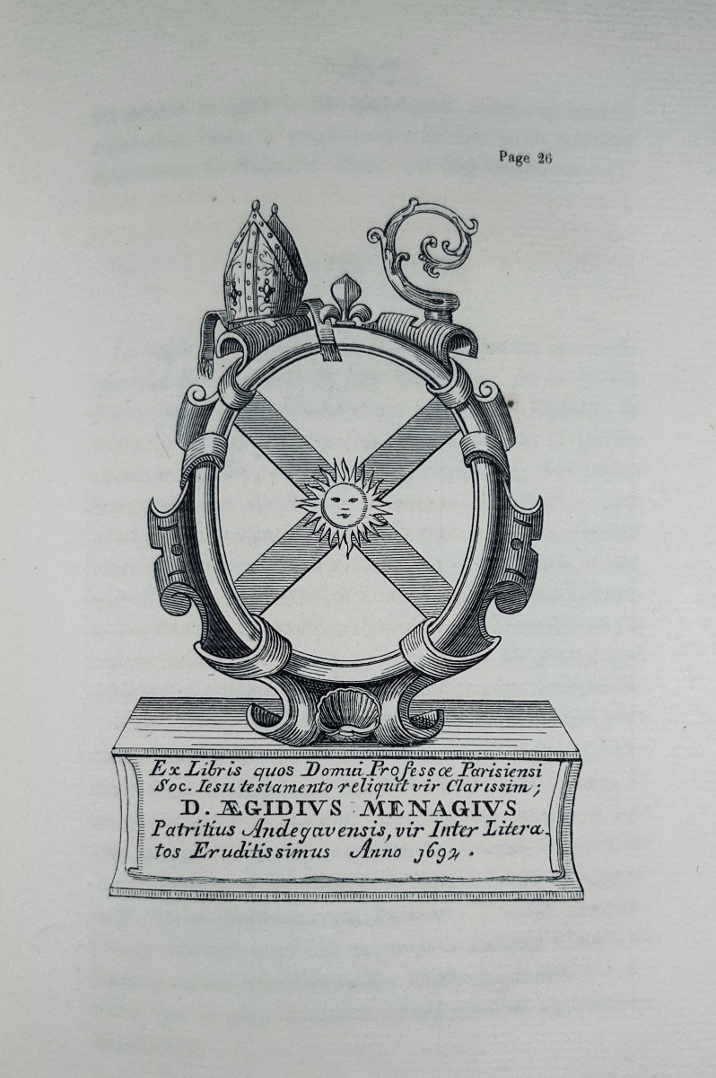 POULT-MALASSIS - Les ex-libris français depuis leur origine jusqu'à nos jours. 1875, relié.-photo-2