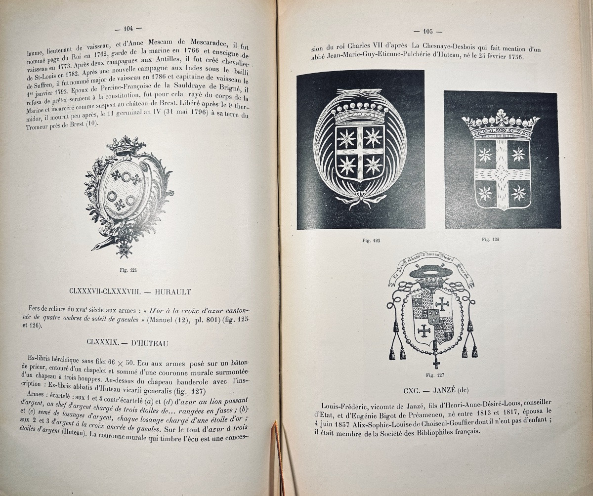 VIALET (G.) - Bibliothèques et bibliophiles bretons anciens. 1929, reliure demi-toile rouge.-photo-3