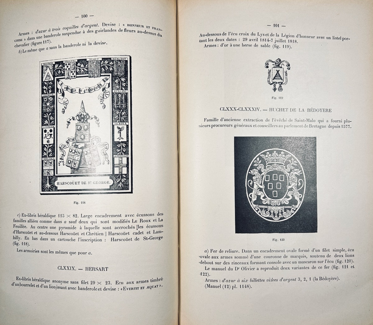 VIALET (G.) - Bibliothèques et bibliophiles bretons anciens. 1929, reliure demi-toile rouge.-photo-4