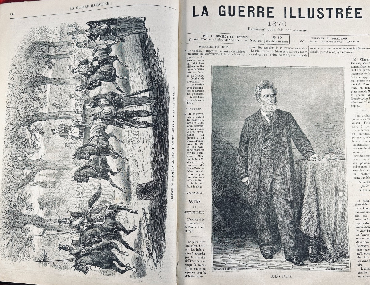 [GUERRE 1870-71] - La guerre illustrée et le siège de Paris. Auguste Marc, 1871, relié d'époque-photo-3