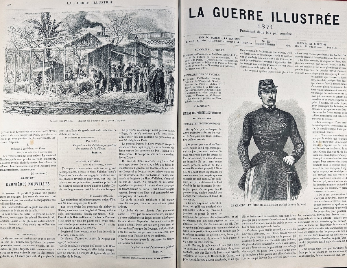 [GUERRE 1870-71] - La guerre illustrée et le siège de Paris. Auguste Marc, 1871, relié d'époque-photo-8