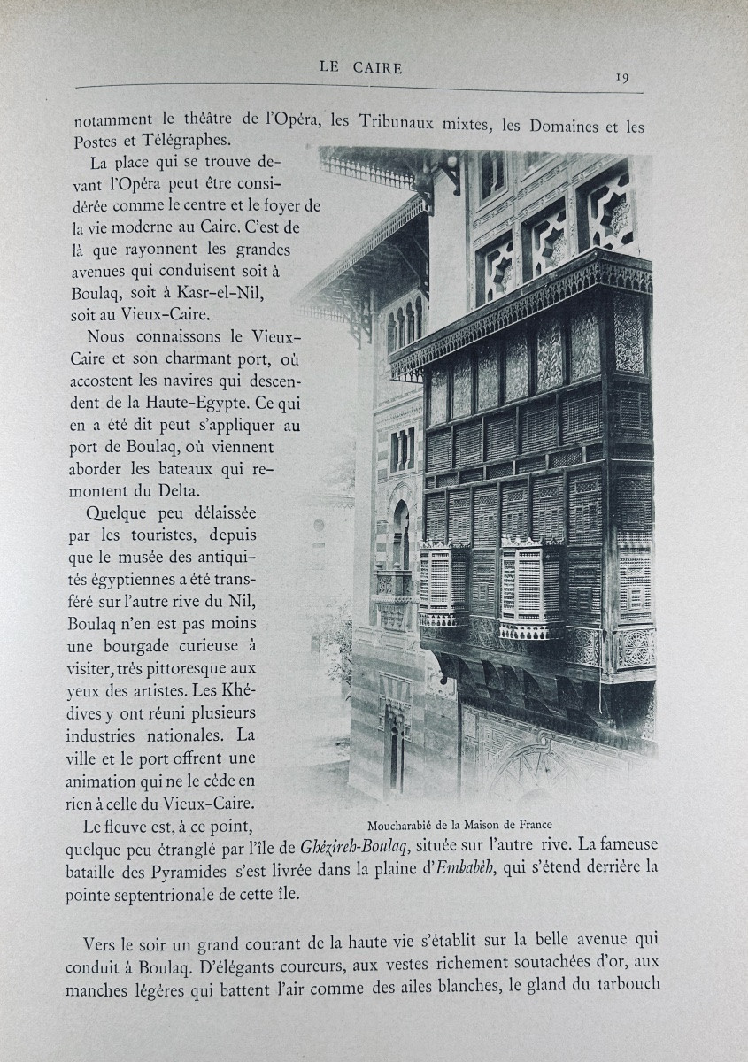 LALLEMAND (Ch.) - Le Caire. Alger, Gervais-Courtellemont & Cie, 1894, cartonnage d'éditeur.-photo-4