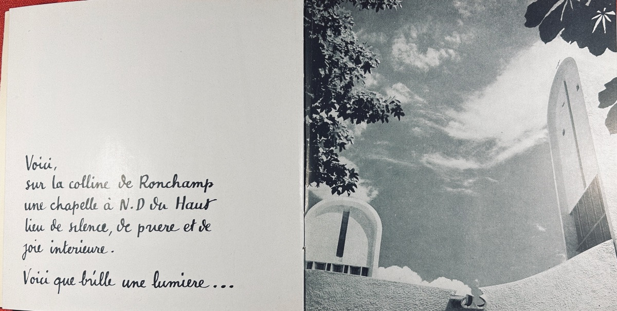 LE CORBUSIER - Chapelle N.-D. du haut à Ronchamp. Les Cahiers Forces Vives, 1957, broché.-photo-4