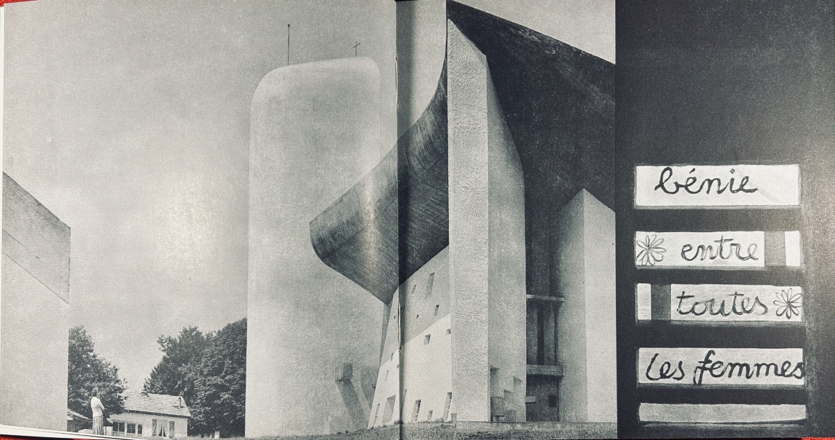LE CORBUSIER - Chapelle N.-D. du haut à Ronchamp. Les Cahiers Forces Vives, 1957, broché.-photo-2