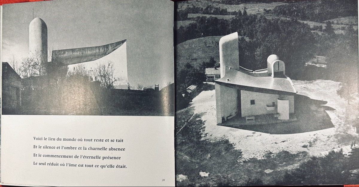 LE CORBUSIER - Chapelle N.-D. du haut à Ronchamp. Les Cahiers Forces Vives, 1957, broché.-photo-3