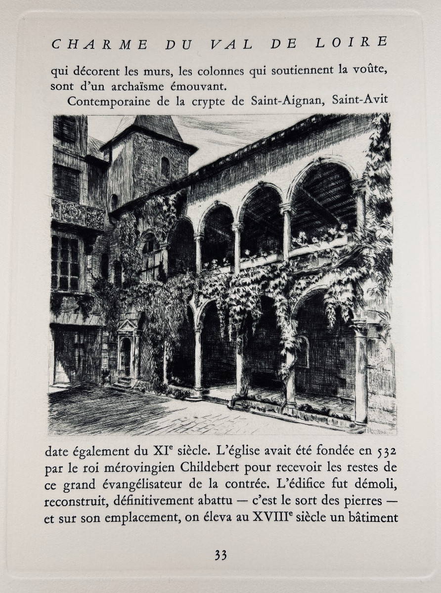 LEVRON (Jacques) - Charme du Val de Loire. Heures Claires, vers 1960, illustré par SAMSON.-photo-2